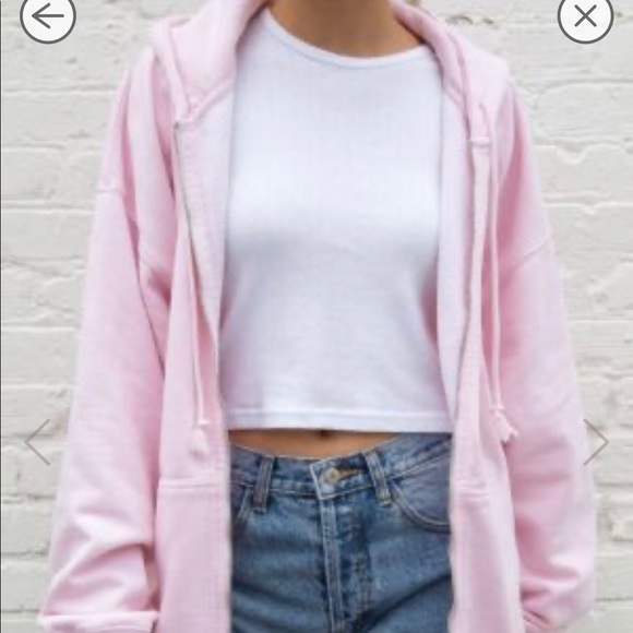 brandy melville pink hoodie